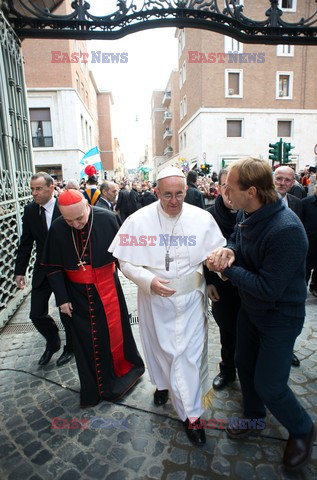 Pope Francis leads his first Angelus prayer 