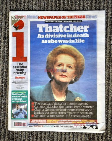 Reakcje na śmierć Margaret Thatcher