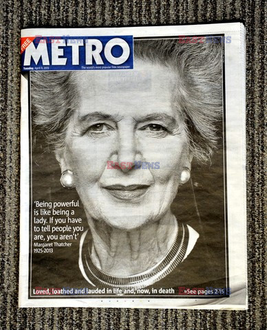 Reakcje na śmierć Margaret Thatcher