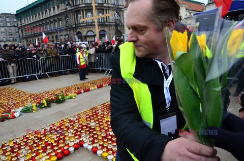 Uroczystości przed Pałacem Prezydenckim