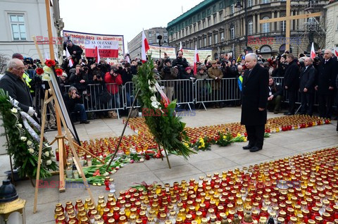 Uroczystości przed Pałacem Prezydenckim