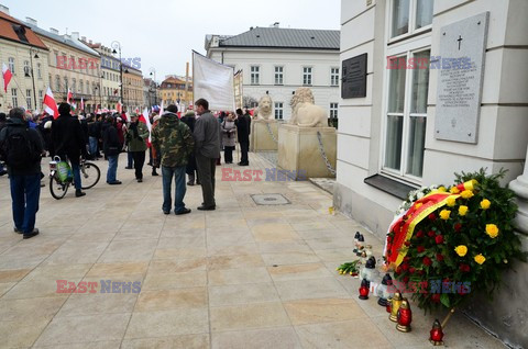 Uroczystości przed Pałacem Prezydenckim