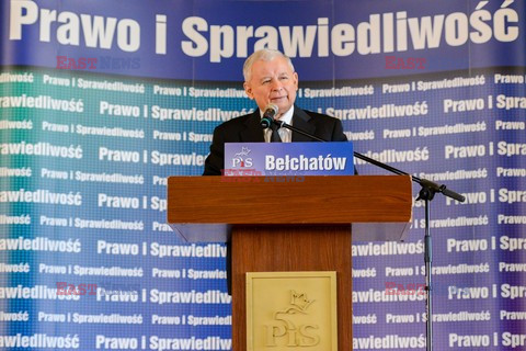 Prezes PIS Jarosław Kaczyński w Bełchatowie