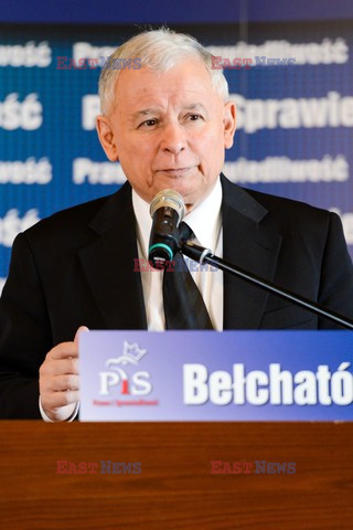 Prezes PIS Jarosław Kaczyński w Bełchatowie