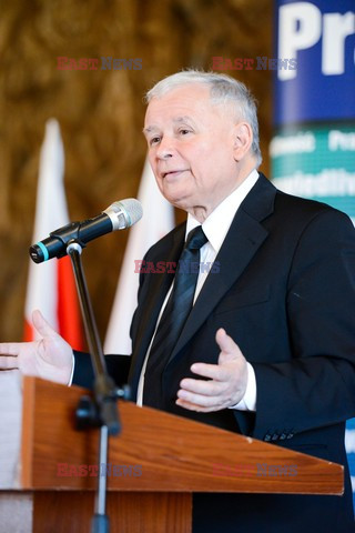 Prezes PIS Jarosław Kaczyński w Bełchatowie