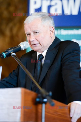 Prezes PIS Jarosław Kaczyński w Bełchatowie