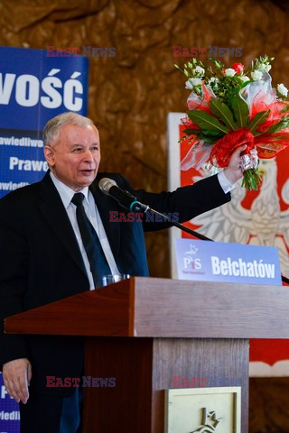 Prezes PIS Jarosław Kaczyński w Bełchatowie