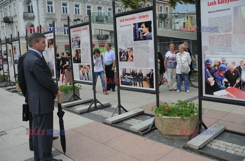 Odsłonięcie pomnika Lecha i Marii Kaczyńskich w Radomiu