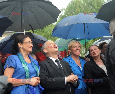 Odsłonięcie pomnika Lecha i Marii Kaczyńskich w Radomiu