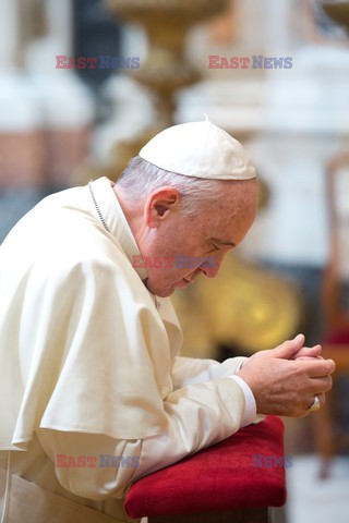 Papież Franciszek w  Rzymskiej Bazylice Najświętszej Maryi Panny