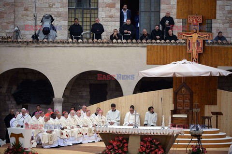 Papież Franciszek w Asyżu