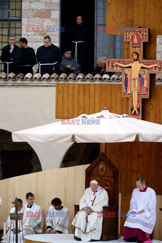 Papież Franciszek w Asyżu