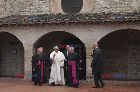 Papież Franciszek w Asyżu