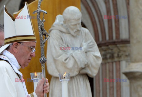 Papież Franciszek w Asyżu