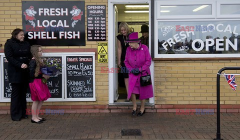 The Queen and Duke of Edinburgh in East Sussex