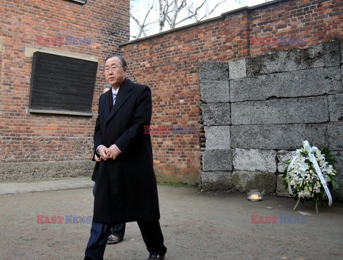 Sekretarz Generalny ONZ w w Muzeum Auschwitz - Birkenau