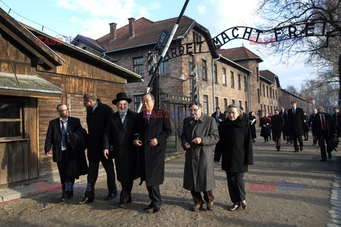 Sekretarz Generalny ONZ w w Muzeum Auschwitz - Birkenau