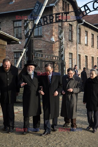 Sekretarz Generalny ONZ w w Muzeum Auschwitz - Birkenau