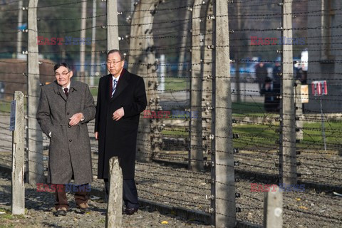 Sekretarz Generalny ONZ w w Muzeum Auschwitz - Birkenau