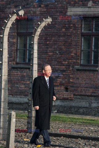 Sekretarz Generalny ONZ w w Muzeum Auschwitz - Birkenau