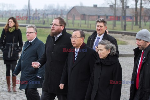 Sekretarz Generalny ONZ w w Muzeum Auschwitz - Birkenau