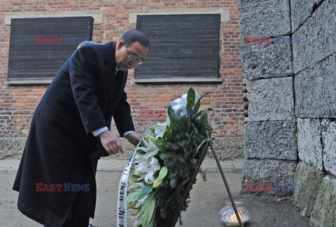 Sekretarz Generalny ONZ w w Muzeum Auschwitz - Birkenau