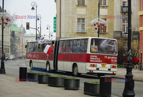 Happening IPNu z okazji rocznicy stanu wojennego