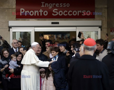 Papież Franciszek z wizytą w rzymskim szpitalu dziecięcym