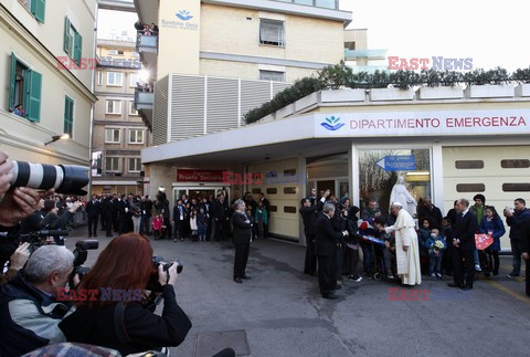 Papież Franciszek z wizytą w rzymskim szpitalu dziecięcym