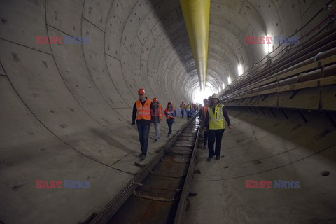 Drążenie tunelu pod Martwą Wisłą w Gdańsku