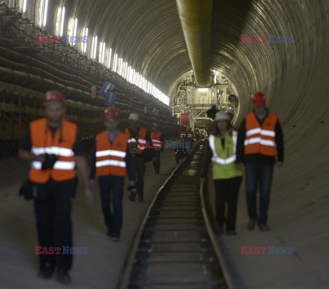 Drążenie tunelu pod Martwą Wisłą w Gdańsku