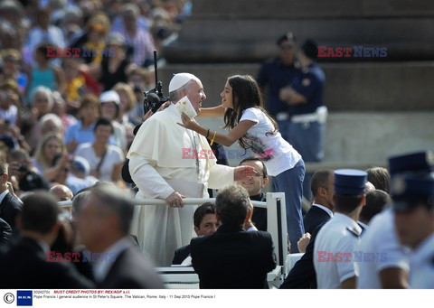 Pope Francis I general audience in St Peter's Square