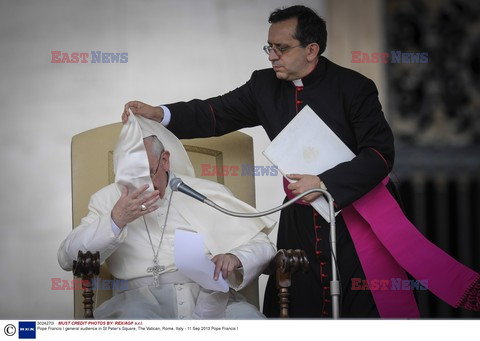 Pope Francis I general audience in St Peter's Square