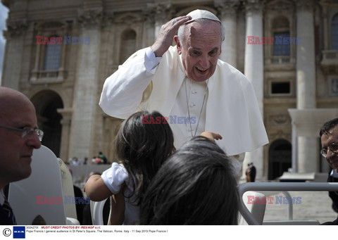 Pope Francis I general audience in St Peter's Square