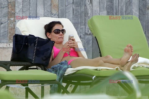 Katie Holmes and Suri Cruise wear bikinis 