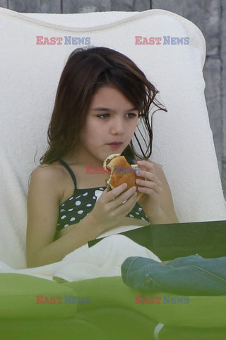 Katie Holmes and Suri Cruise wear bikinis 