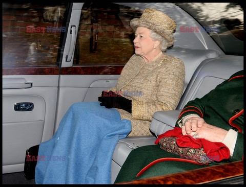 Queen Elizabeth at St. Mary Magdalene Church in Sandringham