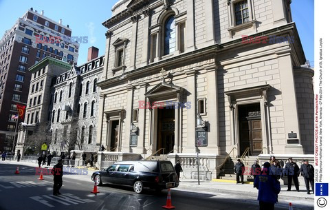 Phillip Seymour Hoffman's funeral 