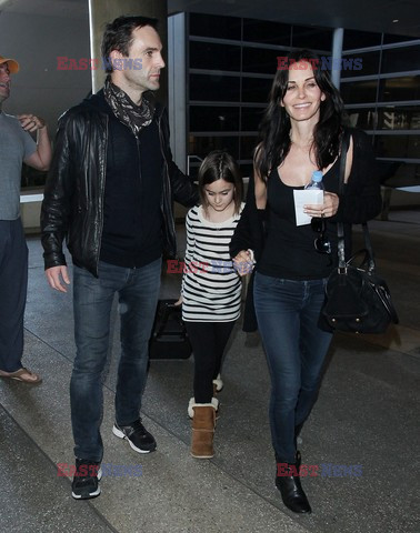 Courteney Cox, daughter Coco and reported boyfriend Johnny McDaid