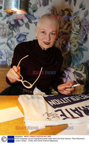 Vivienne Westwood PETA Campaign Launch 