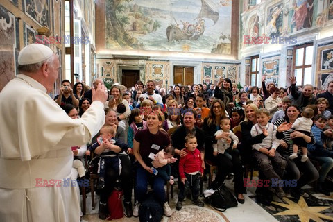 Papież Franciszek na spotkaniu z rodzinami