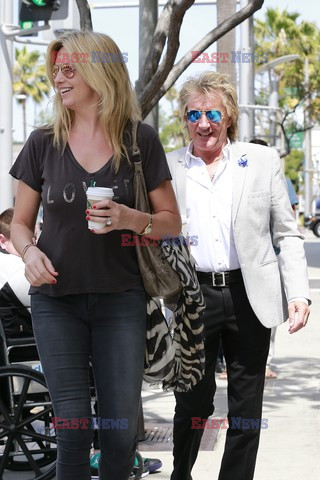 Rod Stewart i Penny Lancaster na zakupach