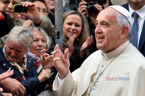 Papież Franciszek w polskim kościele w Rzymie