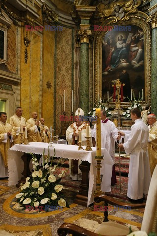 Papież Franciszek w polskim kościele w Rzymie