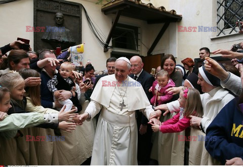 Papież Franciszek w polskim kościele w Rzymie