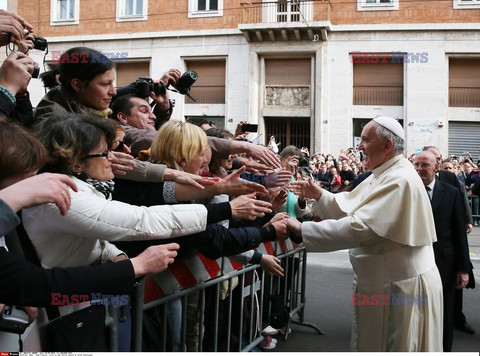 Papież Franciszek w polskim kościele w Rzymie