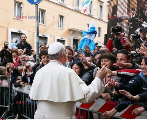 Papież Franciszek w polskim kościele w Rzymie