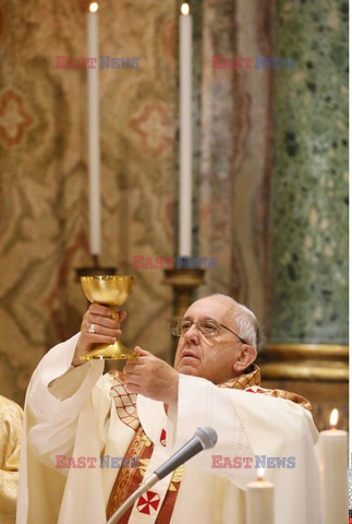 Papież Franciszek w polskim kościele w Rzymie