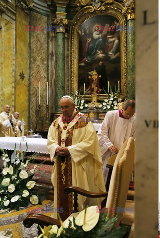 Papież Franciszek w polskim kościele w Rzymie