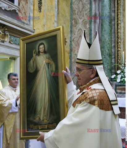 Papież Franciszek w polskim kościele w Rzymie